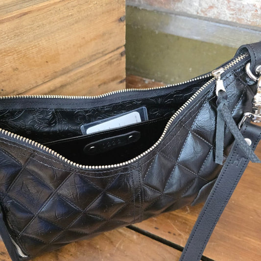 Tapadero - Quilted Black - Jill's Homestead