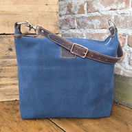 The Bozeman - Blue Suede + Chestnut - Jill's Homestead