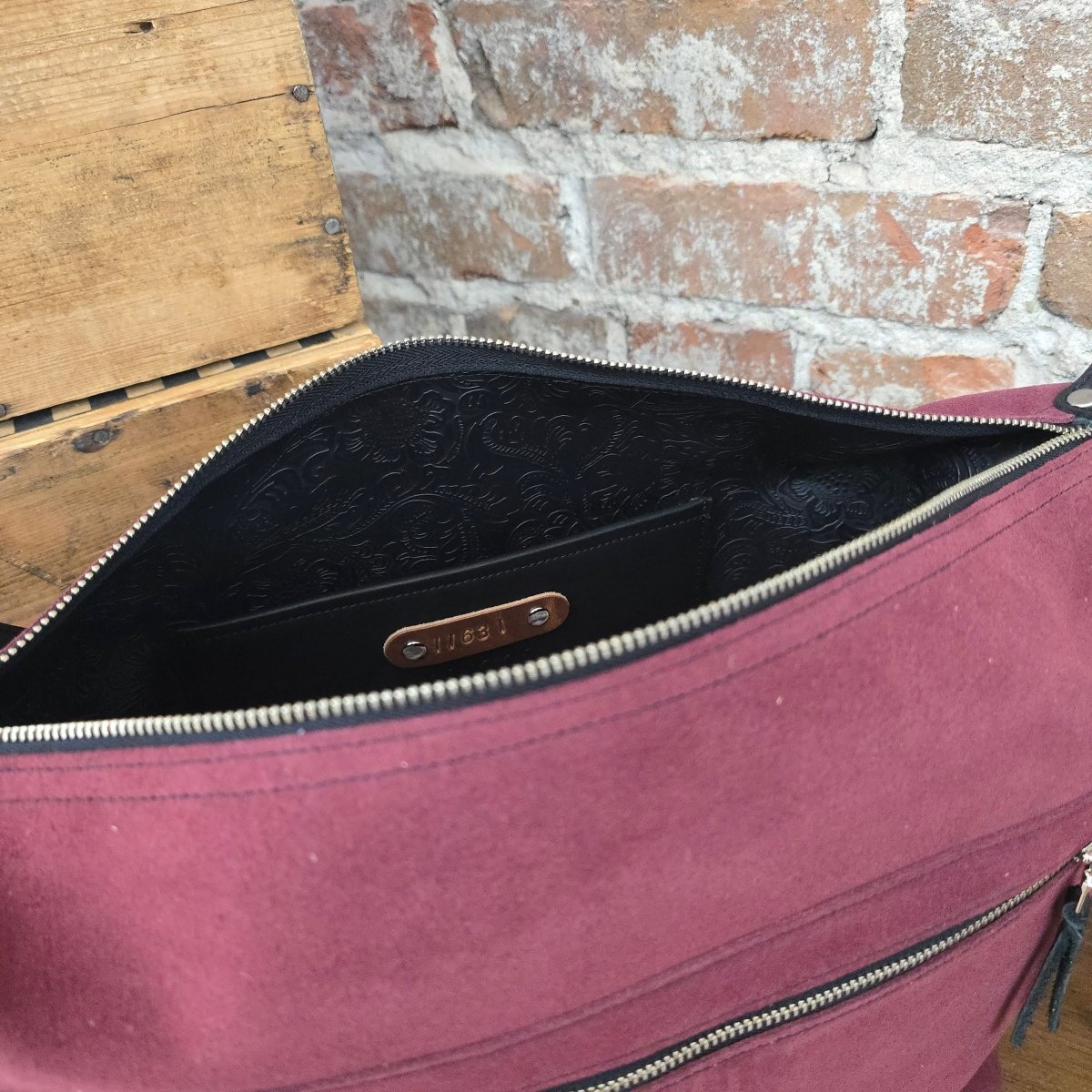 The Bozeman - Red Velvet Suede - Jill's Homestead