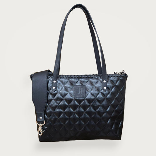 The Daisy - Quilted Black