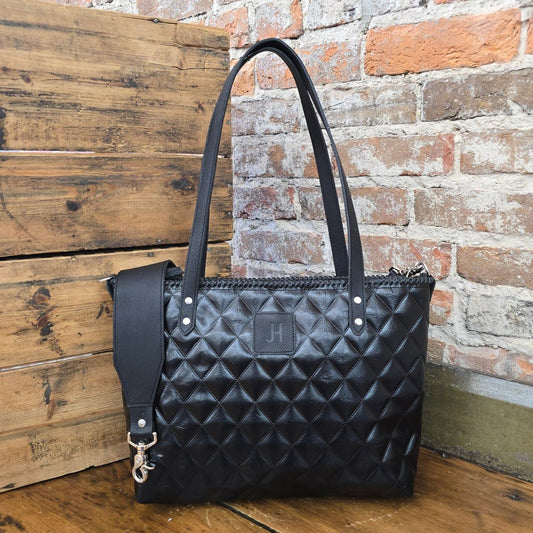 The Daisy - Quilted Black - Jill's Homestead
