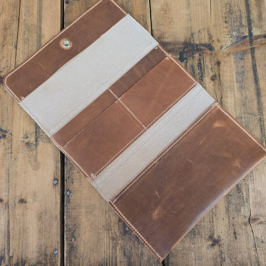Trifold Wallet - Amaretto - Jill's Homestead