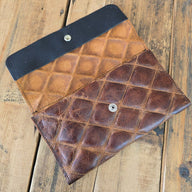 Trifold Wallet - Quilted Caramel - Jill's Homestead