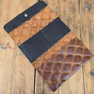 Trifold Wallet - Quilted Caramel - Jill's Homestead