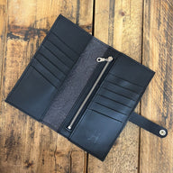 Wallet - Gunmetal Copper Roses/Black - Jill's Homestead