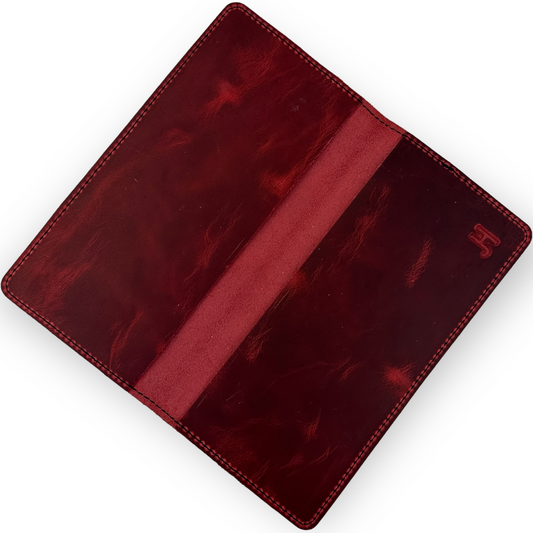 Checkbook Cover - Charger Red