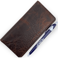 Checkbook Cover - Chestnut - Jill's Homestead