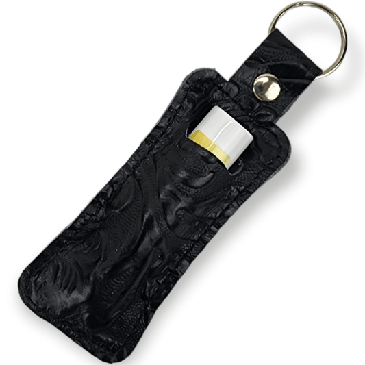 Lip Balm Holder - Black Emboss - Jill's Homestead