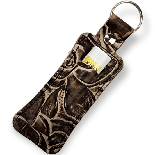 Lip Balm Holder - Brown Rose + Gold Highlights - Jill's Homestead
