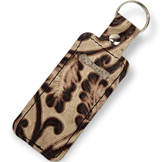 Lip Balm Holder - Cowboy Ivory/Brown