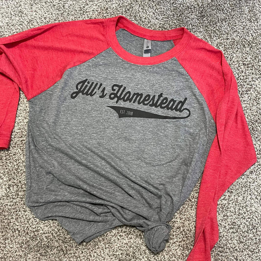 Jill's Homestead Baseball Tee